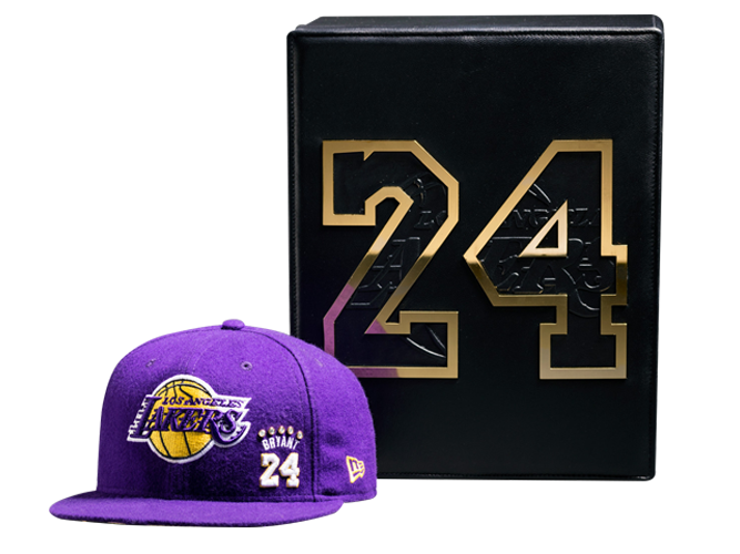 Kobe Bryant Limited Edition Purple Cashmere and Diamond Retirement Cap ...