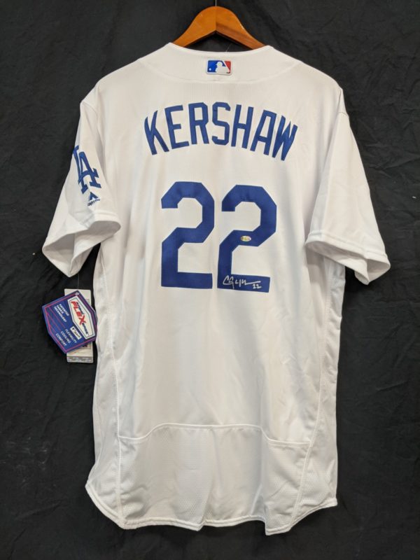 Clayton Kershaw Signed Dodgers 31.75x37 Custom Framed Jersey
